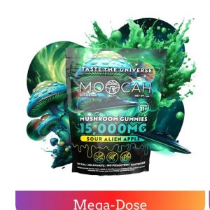 Mega Dose Mushroom Gummies - Sour Alien Apple